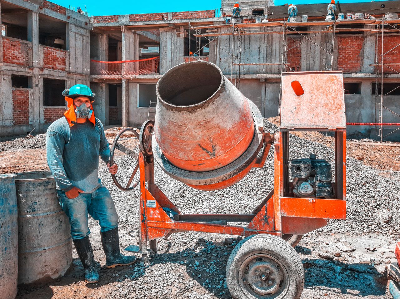 Chantier de construction — Kinshasa